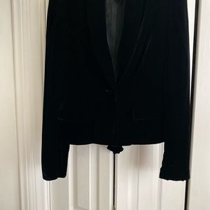 INC international Concepts Black Velvet evening jacket